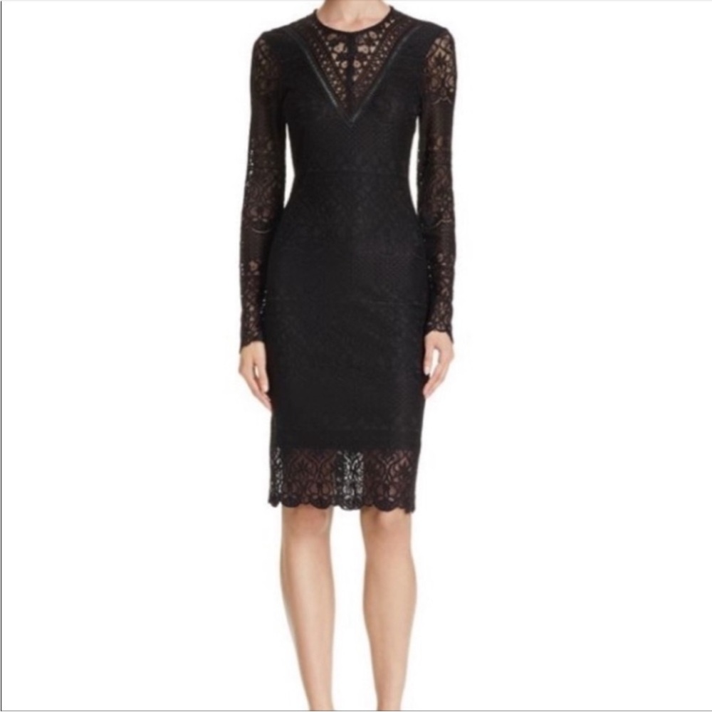 Bardot Black Lace Lennie Bodycon‎ Dress Sz. 10 NWT